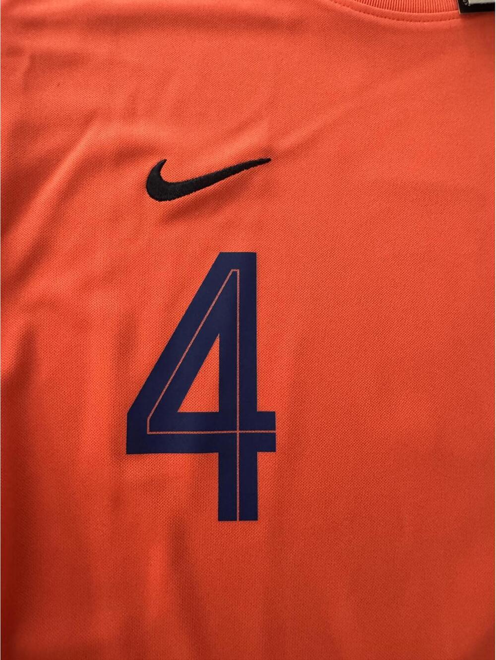 WOMEN SLIM FIT Virgil van Dijk #4 Nike Netherlands Jersey S - Picture 4 of 6
